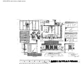 Northern Pacific Engineering Drawing, Depot at Bozeman, Montana, 1923