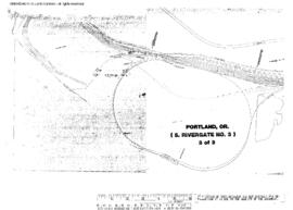 Plat Map of Union Pacific Facilities at Portland, Oregon, 1982