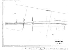 Plat Map of Oregon Electric Railroad Facilities at Dever, Montana, 1914