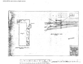 Great Northern Engineering Drawing, Yard Office at Interbay, Washington, 1968