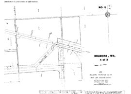 Plat Map of Northern Pacific Facilities at Belmore, Washington, 1974