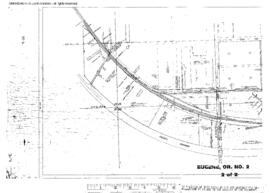 Plat Map of Oregon Electric Railroad Facilities at Eugene, Oregon, 1938