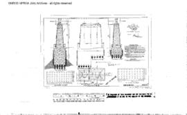 Northern Pacific Engineering Drawing: Detail of Piers, Bridge 3.2 - Lake Pend Oreille, West of Sa...