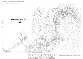 Plat Map of Northern Pacific Facilities at Pullman, Washington, undated