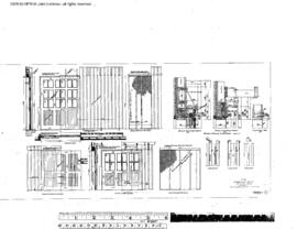 Northern Pacific Engineering Drawing, Depot at Cheney, Washington, 1928