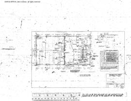 Northern Pacific Engineering Drawing, Shopmen's Service Building at Parkwater, Washington, 1950