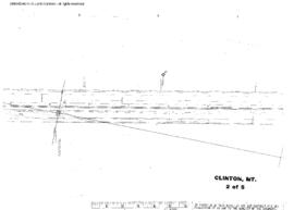 Plat Map of Northern Pacific Facilities at Clinton, Montana, undated