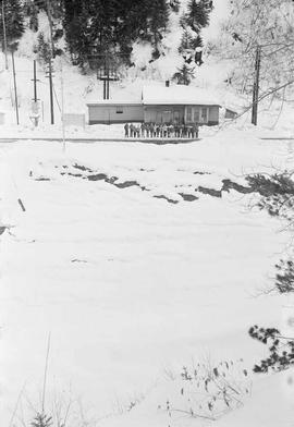 Northern Pacific station at Martin, Washington, in 1960.