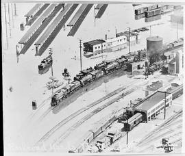 Northern Pacific Terminal locomotive facility at Portland, Oregon, in 1948.