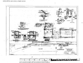 Great Northern Engineering Drawing, Depot at Whitefish, Montana, 1928