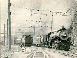 Great Northern Railway steam locomotive 2514 at Tye, Washington, undated.