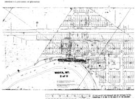 Plat Map of Great Northern Facilities at Wiota, Montana, 1907