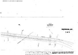 Plat Map of Northern Pacific Facilities at Superior, Montana, undated