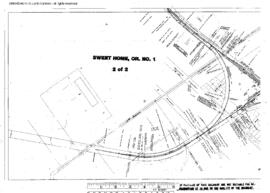 Plat Map of Oregon Electric Railroad Facilities at Sweet Home, Oregon, 1935