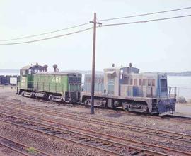 Continental Grain Company Diesel Locomotive Number 11 at Tacoma, Washington in 1979.