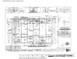 Great Northern Engineering Drawing, Office Building at Holgate Street at Seattle, Washington, 1967