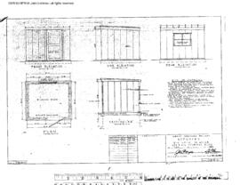 Great Northern Engineering Drawing, Gas and Oil Storage Building, 8 Foot X 9 Foot 4 Inch at Monro...