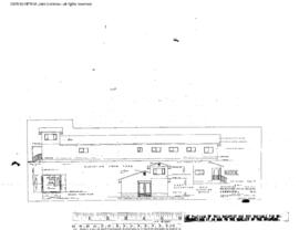 Northern Pacific Engineering Drawing, Yard Office at Longview, Washington, 1977