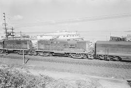 Burlington Northern diesel locomotive 4183 at McCarver Street, Washington in 1971.