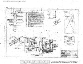 Northern Pacific Engineering Drawing, Crest Office at Retarder Yard at Pasco, Washington, 1970