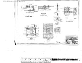 Northern Pacific Engineering Drawing, Bunk House at Attalia, Washington, 1953