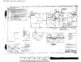 Northern Pacific Engineering Drawing, Depot at Prosser, Washington, 1948