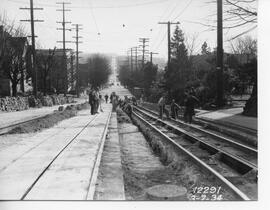 Seattle Municipal Railway Track, Seattle, Washington, 1934