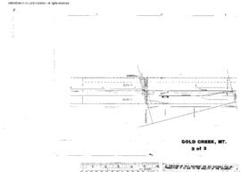 Plat Map of Northern Pacific Facilities at Gold Creek, Montana, 1944