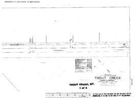 Plat Map of Northern Pacific Facilities at Trout Creek, Montana, 1933