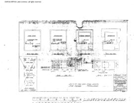 Northern Pacific Engineering Drawing, Yard Office and Tower at Pasco, Washington, 1955