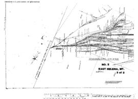 Plat Map of Northern Pacific Facilities at East Helena, Montana, 1916