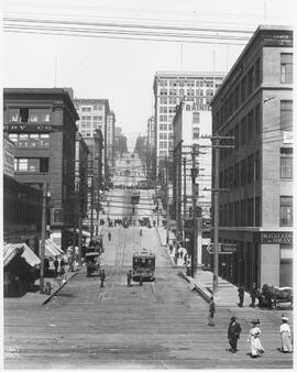 Madison Street Cable Railway Company cable car, Seattle, Washington, 1900