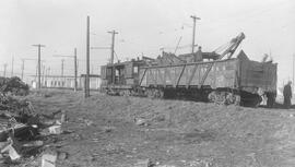 Seattle Municipal Railway Number 486 at the Georgetown carbarn, Seattle, Washington, 1941.