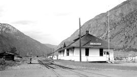 Great Northern Depot at Keremeos, British Columbia, undated