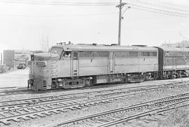 Burlington Northern diesel locomotive 4108 at Tacoma, Washington in 1971.