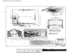 Northern Pacific Engineering Drawing, Freight House at Walla Walla, Washington, 1965