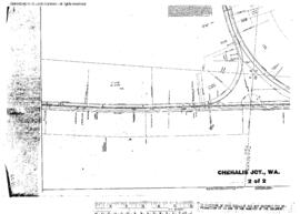 Plat Map of Northern Pacific Facilities at Chehalis Junction, Washington, 1915