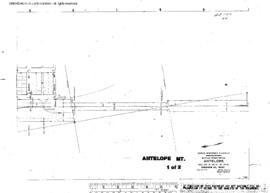 Plat Map of Great Northern Facilities at Antelope, Montana, 1914