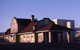 Burlington Northern depot at Yakima, Washington, in 1987.