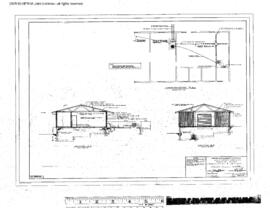 Great Northern Engineering Drawing, Depot at Wolf Point, Montana, 1963