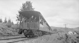 Chicago, Milwaukee, St. Paul & Pacific Railroad Company observation car in 1941.