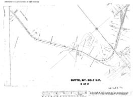 Plat Map of Northern Pacific Facilities at Butte, Montana, 1936