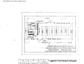 Spokane, Portland, and Seattle Railway Engineering Drawing, Remodel Building for Great Northern T...