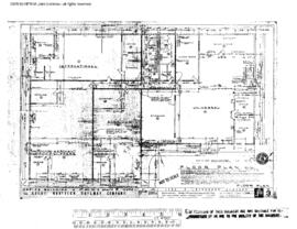 Great Northern Engineering Drawing, Office Building at Holgate Street at Seattle, Washington, 1967