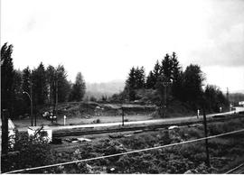 Pacific Coast Railroad track at Maple Valley, Washington, circa 1955.