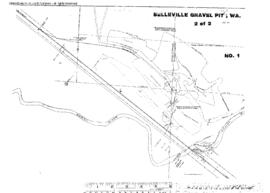 Plat Map of Great Northern Facilities at Belleville Pit, Washington, undated