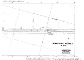 Plat Map of Great Northern Facilities at Blackfoot, Montana, 1935