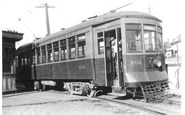 Seattle & Rainier Valley Railway Car 202 in Seattle, Washington, 1933