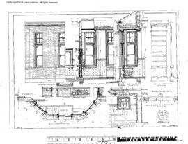 Great Northern Engineering Drawing, Depot at Havre, Montana, 1909