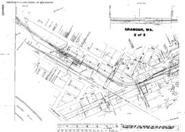 Plat Map of Northern Pacific Facilities at Granger, Washington, 1953